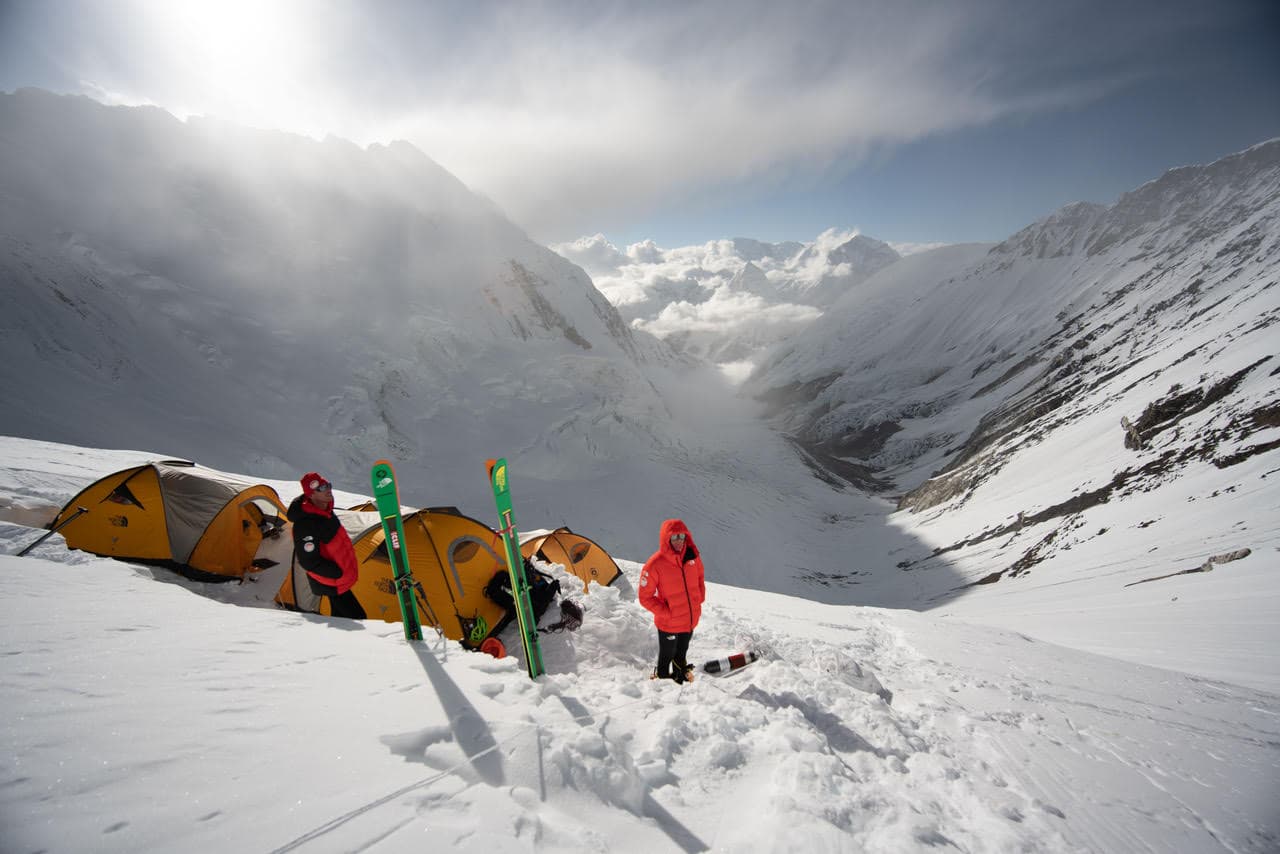 Lhotse — high-camp moment