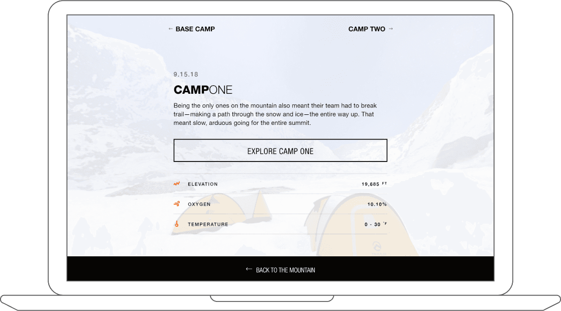 The North Face — Lhotse — climb the mountain in your browser